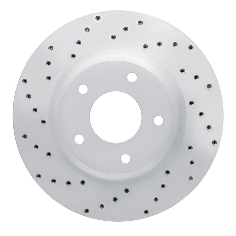 621-52016L Drilled Brake Rotor [Silver], 2005-2006 GM, Position: Front Left