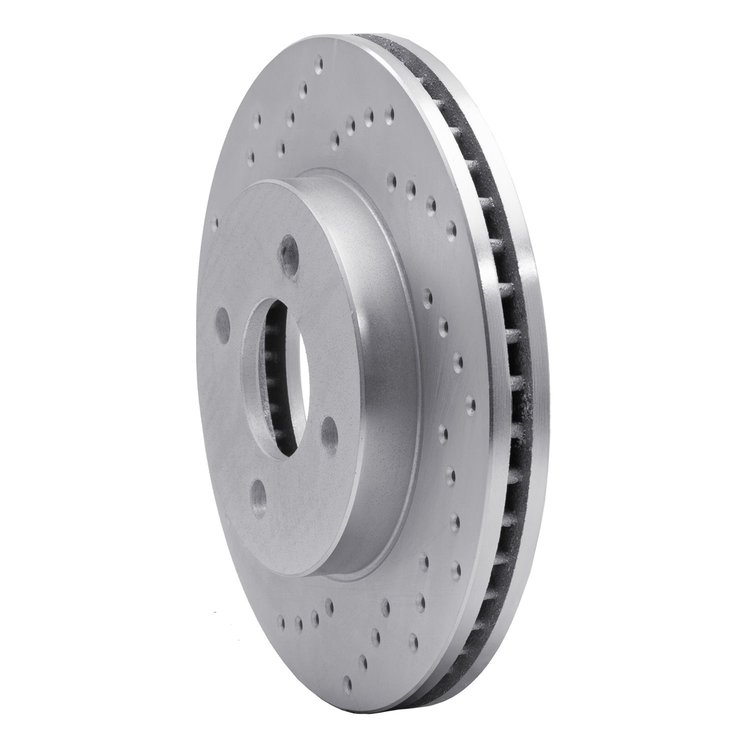621-53002L Drilled Brake Rotor [Silver], 2003-2010 GM, Position: Front Left