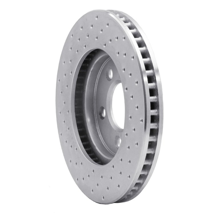 621-54056R Drilled Brake Rotor [Silver], 2005-2010 Ford/Lincoln/Mercury/Mazda, Position: Front Right
