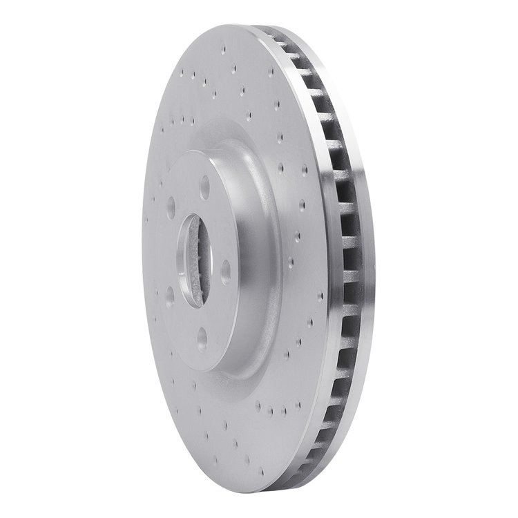621-54095R Drilled Brake Rotor [Silver], 2015-2020 Ford/Lincoln/Mercury/Mazda, Position: Front Right
