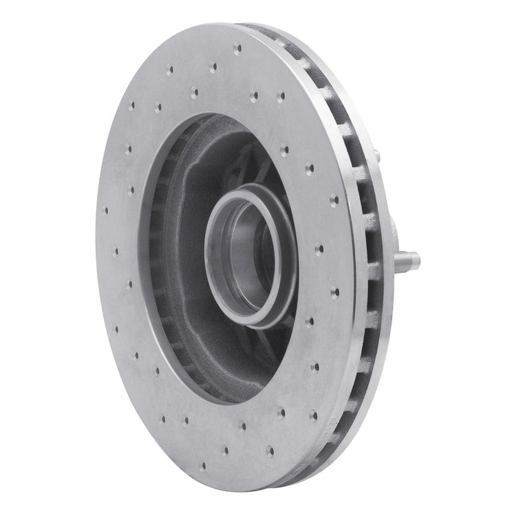 621-54165R Drilled Brake Rotor [Silver], 1998-2002 Ford/Lincoln/Mercury/Mazda, Position: Front Right