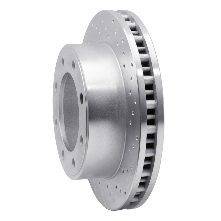 621-54174R Drilled Brake Rotor [Silver], 1999-2005 Ford/Lincoln/Mercury/Mazda, Position: Front Right