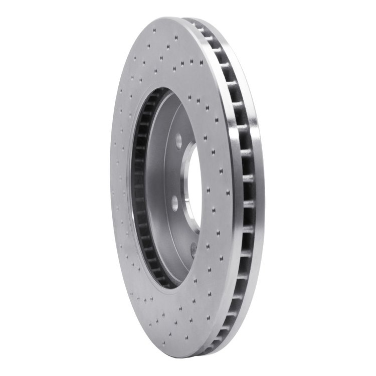 621-54183R Drilled Brake Rotor [Silver], 2002-2006 Ford/Lincoln/Mercury/Mazda, Position: Front Right