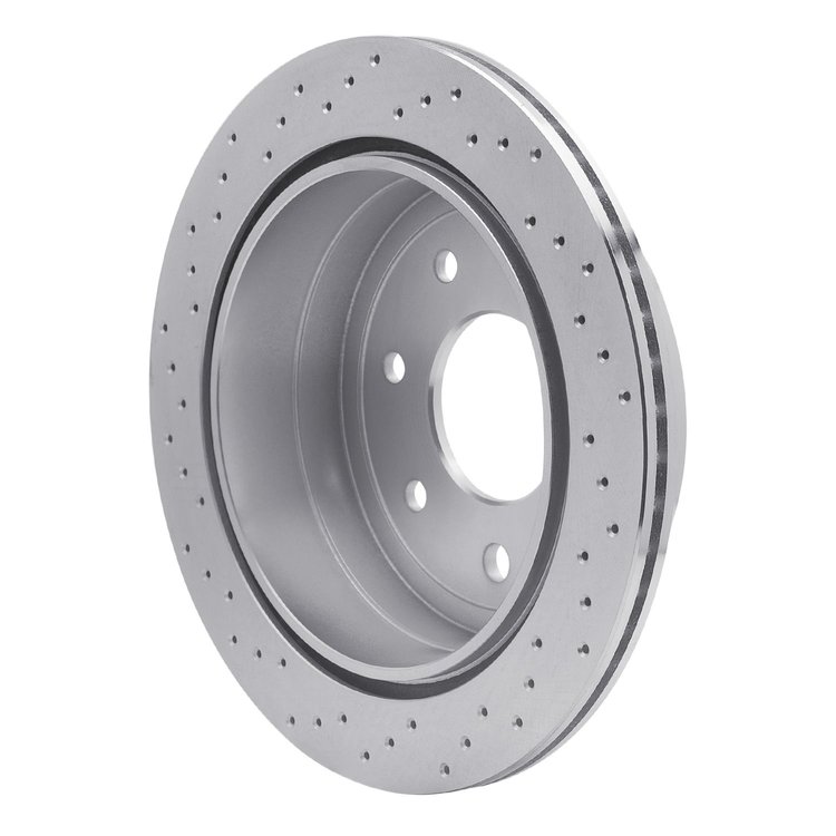 621-54189R Drilled Brake Rotor [Silver], 2004-2011 Ford/Lincoln/Mercury/Mazda, Position: Rear Right