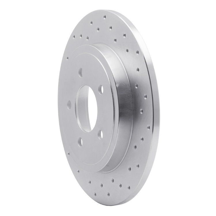 621-54194R Drilled Brake Rotor [Silver], 2005-2008 Ford/Lincoln/Mercury/Mazda, Position: Rear Right