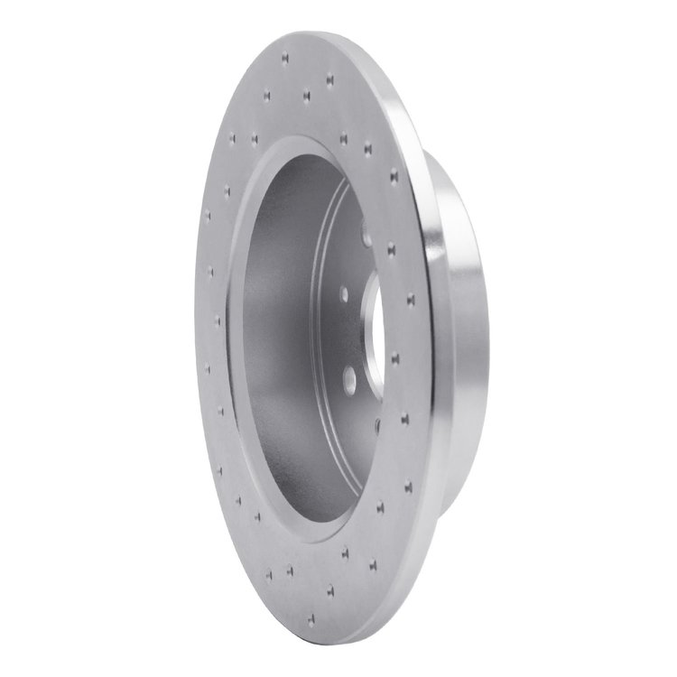 621-59031R Drilled Brake Rotor [Silver], 2001-2005 Acura/Honda, Position: Rear Right