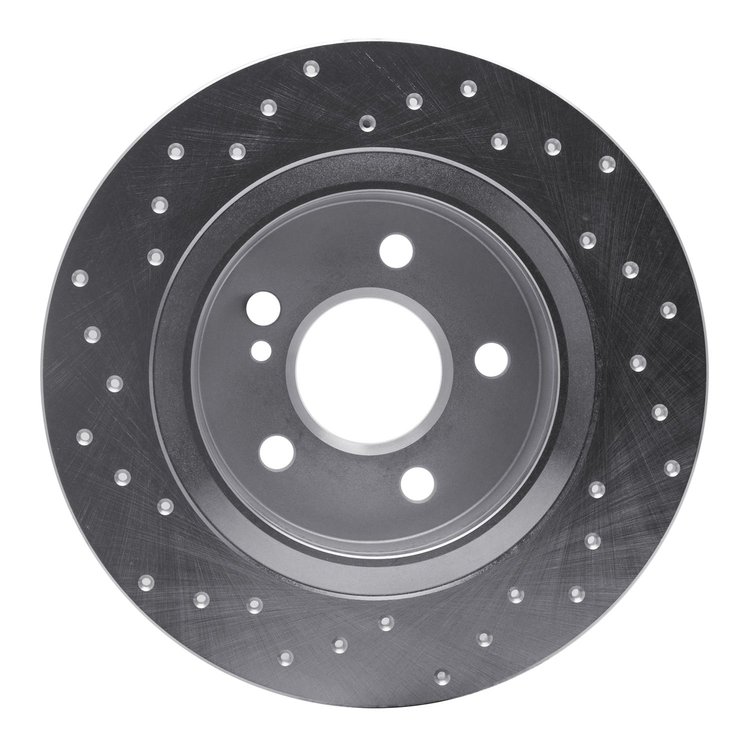621-63107R Drilled Brake Rotor [Silver], 2014-2020 Multiple Makes/Models, Position: Rear Right