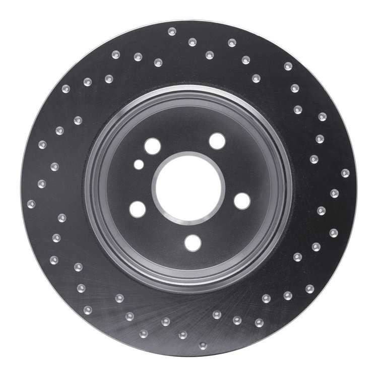 621-63125R Drilled Brake Rotor [Silver], 2000-2005 Mercedes-Benz, Position: Rear Right