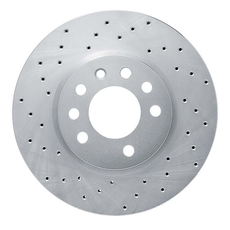 621-65008L Drilled Brake Rotor [Silver], 1994-1996 GM, Position: Front Left
