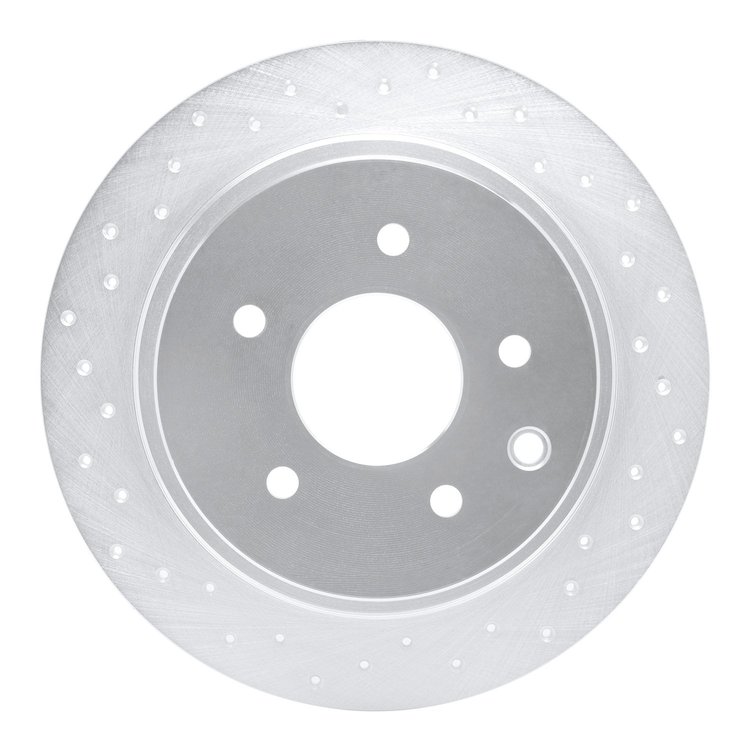 621-67050L Drilled Brake Rotor [Silver], 2002-2021 Multiple Makes/Models, Position: Rear Left