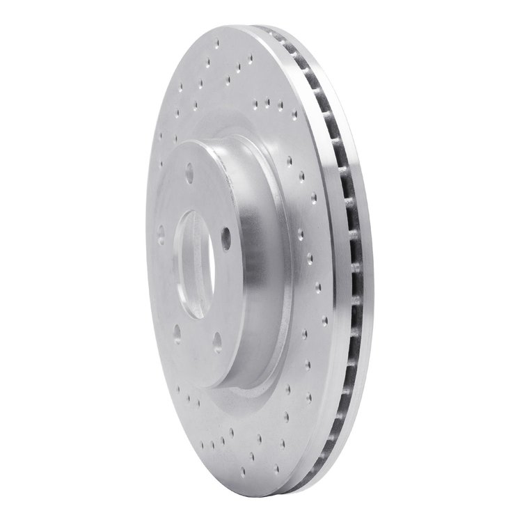 621-67057L Drilled Brake Rotor [Silver], 2007-2013 Infiniti/Nissan, Position: Front Left