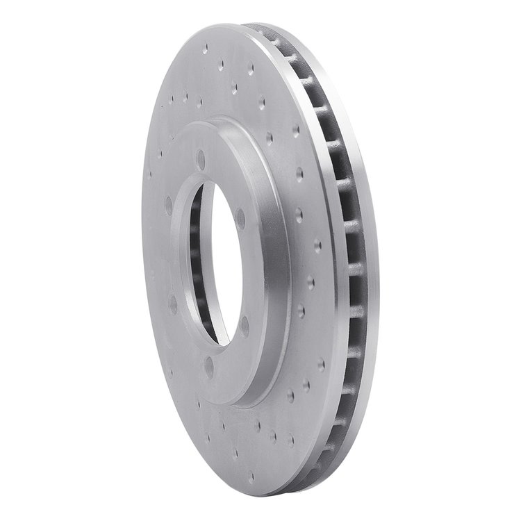 621-67085R Drilled Brake Rotor [Silver], 1998-2015 Infiniti/Nissan, Position: Front Right