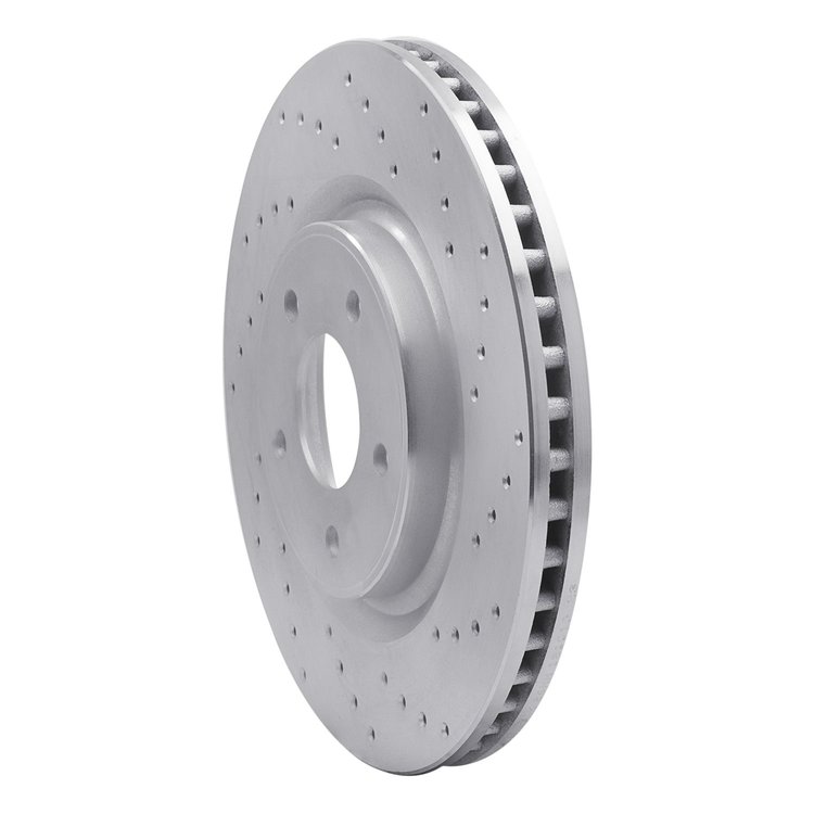 621-67104R Drilled Brake Rotor [Silver], 2014-2019 Infiniti/Nissan, Position: Front Right