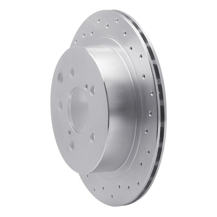 621-68004R Drilled Brake Rotor [Silver], 1993-2001 Infiniti/Nissan, Position: Rear Right