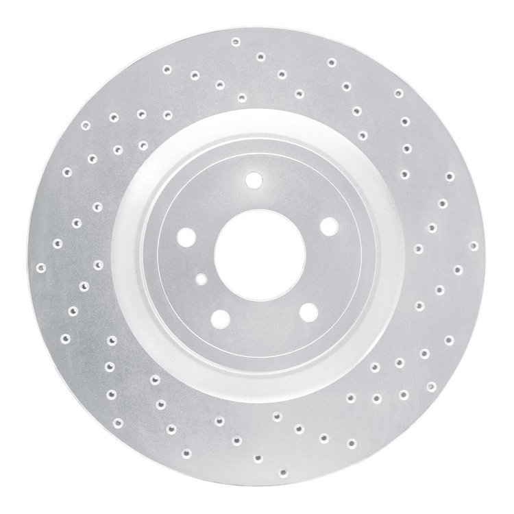 621-68012R Drilled Brake Rotor [Silver], 2008-2021 Infiniti/Nissan, Position: Front Right