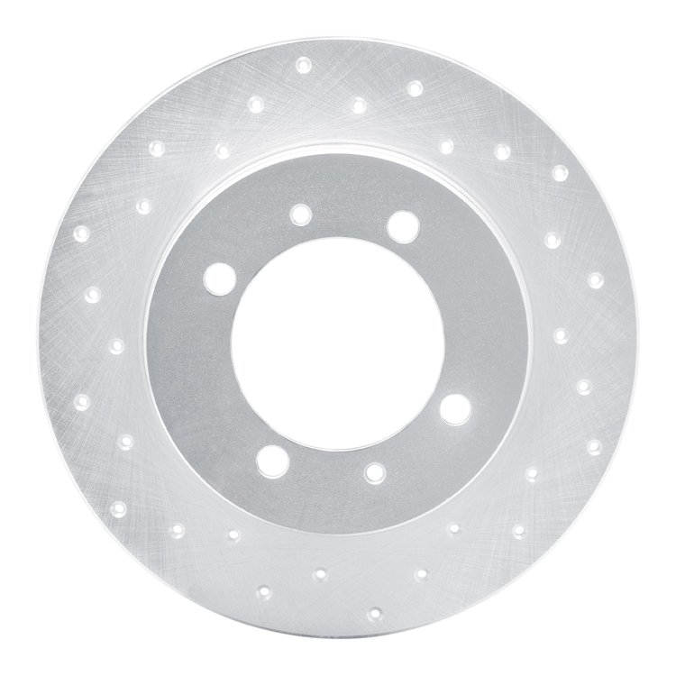 621-72011L Drilled Brake Rotor [Silver], 1988-1993 Multiple Makes/Models, Position: Rear Left