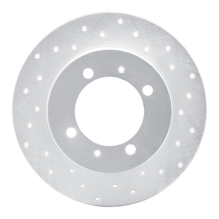 621-72011R Drilled Brake Rotor [Silver], 1988-1993 Multiple Makes/Models, Position: Rear Right
