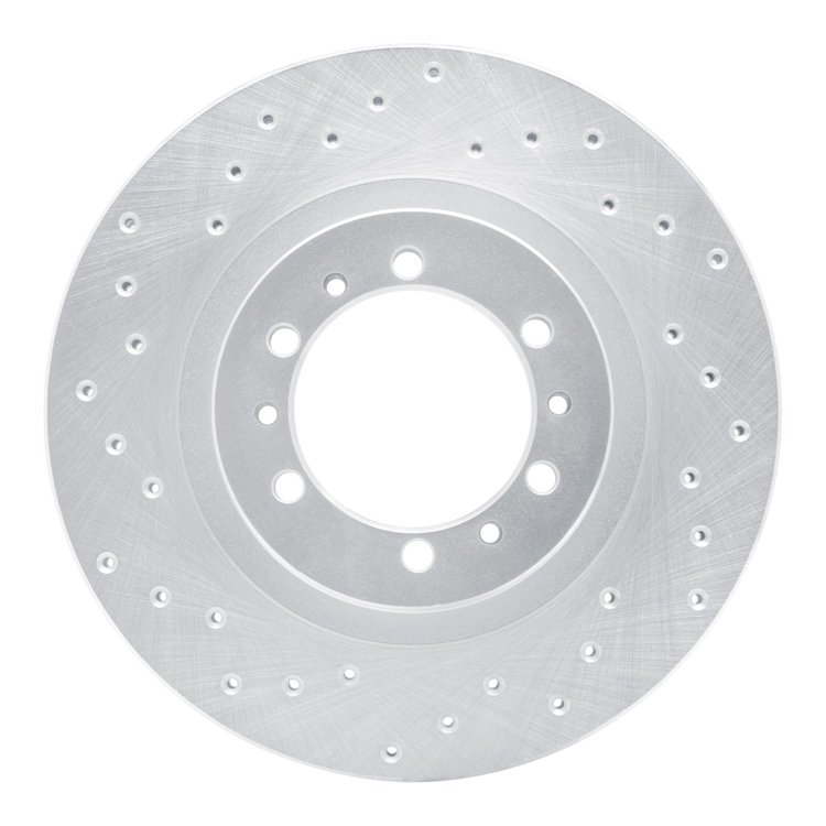 621-72056L Drilled Brake Rotor [Silver], 1994-2000 Mitsubishi, Position: Front Left