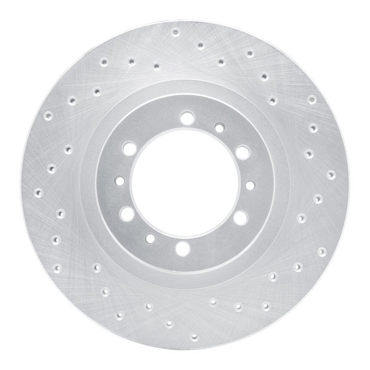 621-72056R Drilled Brake Rotor [Silver], 1994-2000 Mitsubishi, Position: Front Right