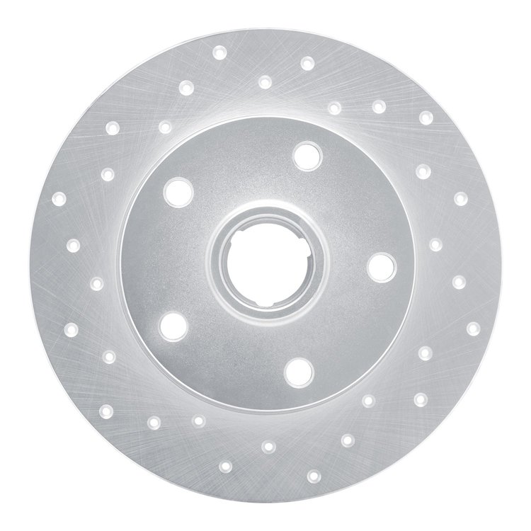 621-73017L Drilled Brake Rotor [Silver], 1996-2008 Audi/Volkswagen, Position: Rear Left