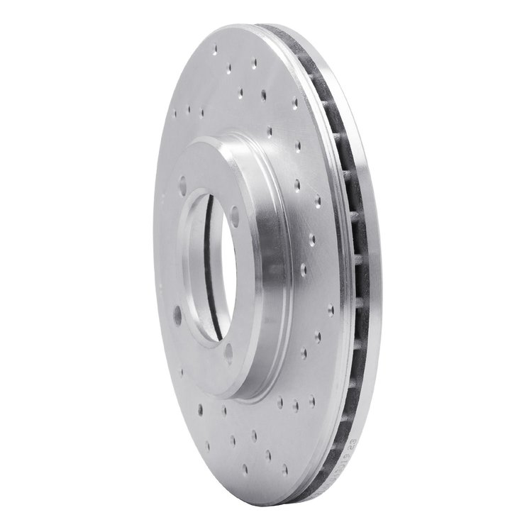 621-76024R Drilled Brake Rotor [Silver], 1984-1987 Lexus/Toyota/Scion, Position: Front Right