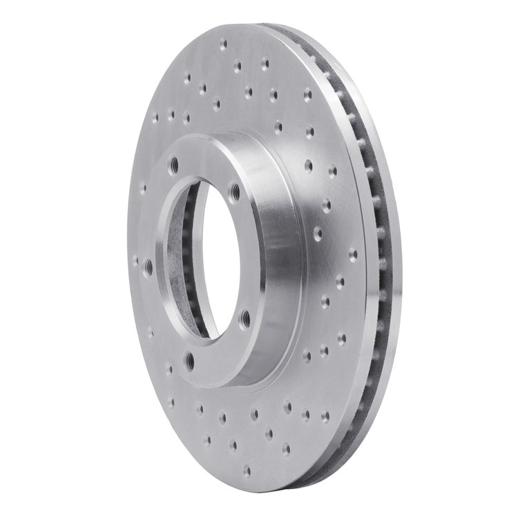 621-76096R Drilled Brake Rotor [Silver], 1984-1995 Lexus/Toyota/Scion, Position: Front Right