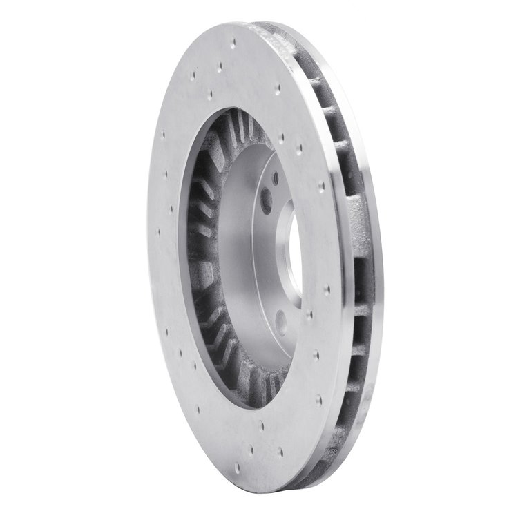 621-80034R Drilled Brake Rotor [Silver], 1999-2003 Ford/Lincoln/Mercury/Mazda, Position: Front Right