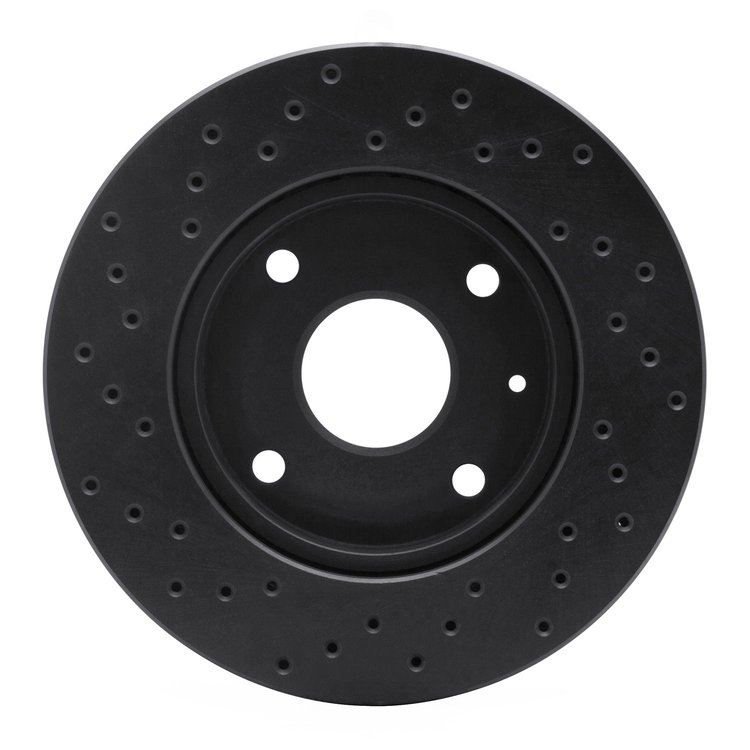 623-01010L Drilled Brake Rotor [Black], 2004-2010 Multiple Makes/Models, Position: Front Left