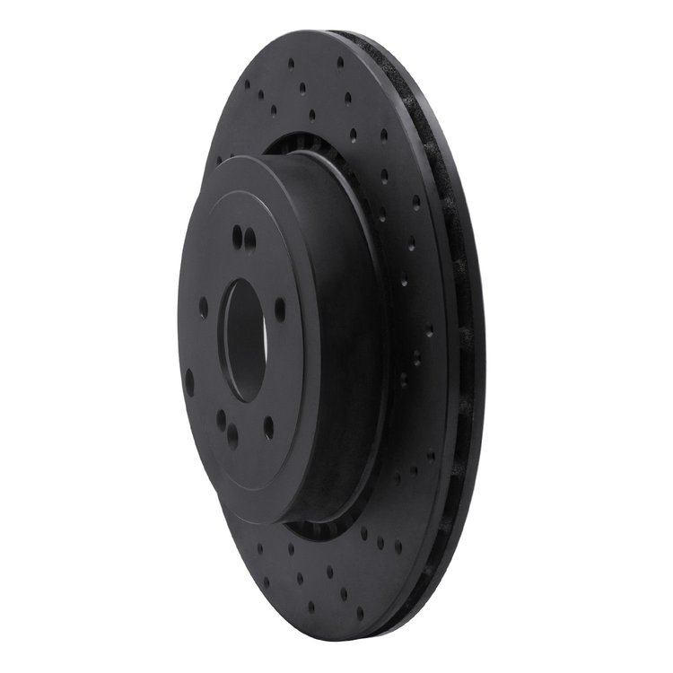 623-21039R Drilled Brake Rotor [Black], Fits Select Kia/Hyundai/Genesis, Position: Rear Right