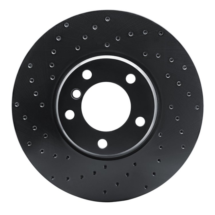 623-31040L Drilled Brake Rotor [Black], 1995-2001 BMW, Position: Front Left