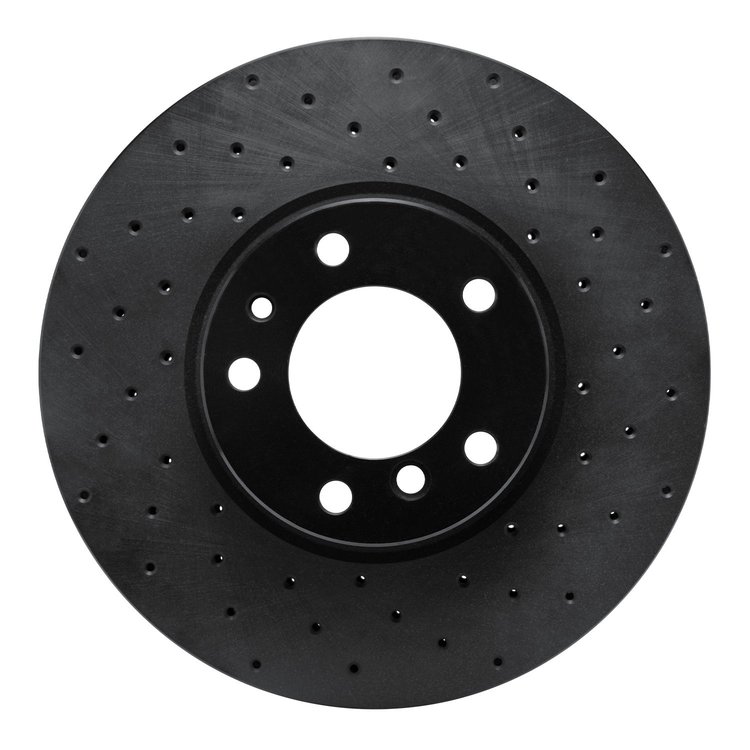 623-31051R Drilled Brake Rotor [Black], 2000-2003 BMW, Position: Front Right