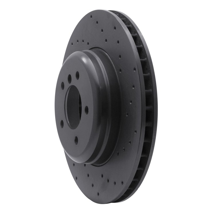 623-31105R Drilled Brake Rotor [Black], 2011-2016 BMW, Position: Front Right