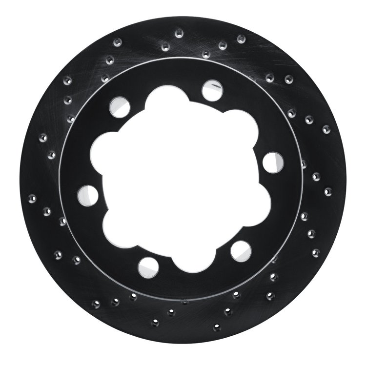 623-40039L Drilled Brake Rotor [Black], 2002-2006 Multiple Makes/Models, Position: Rear Left, Rr Left