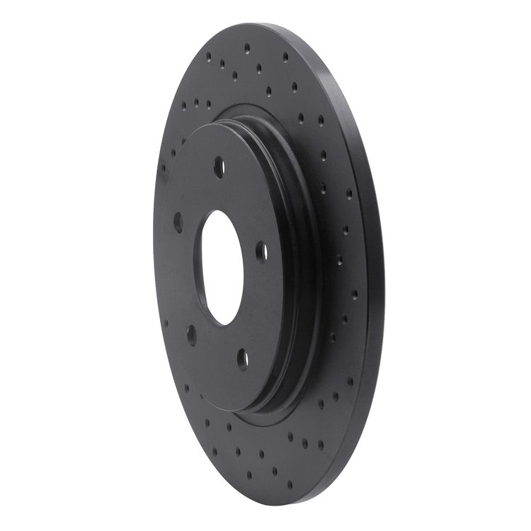 623-40109R Drilled Brake Rotor [Black], 2008-2016 Multiple Makes/Models, Position: Rear Right