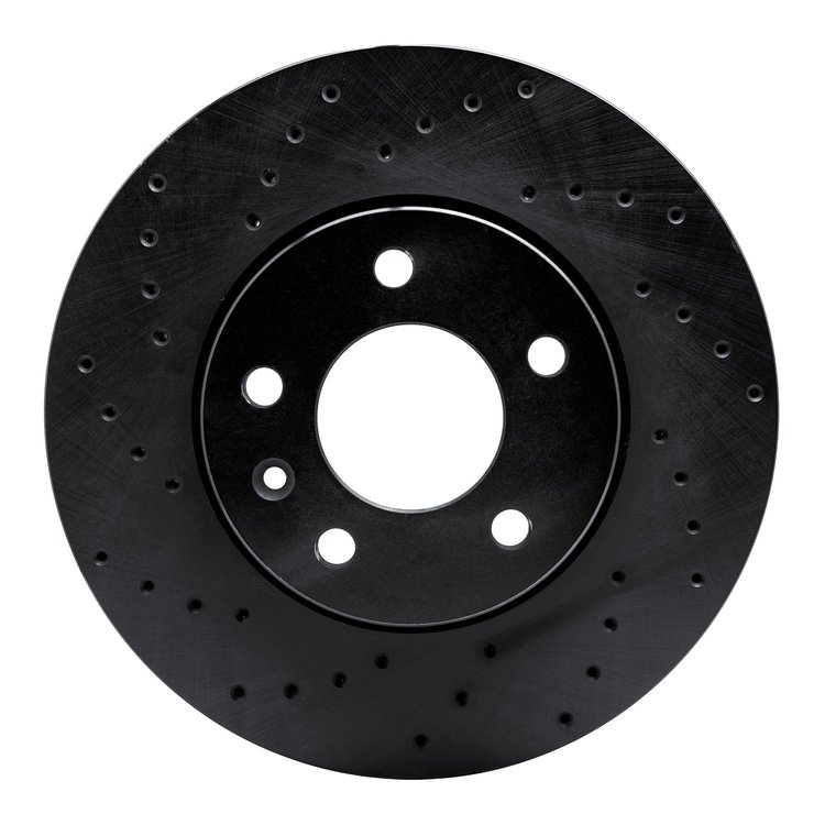 623-46033L Drilled Brake Rotor [Black], Fits Select GM, Position: Front Left
