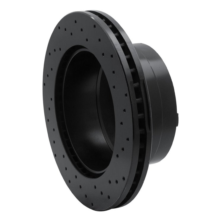 623-54200L Drilled Brake Rotor [Black], 2005-2012 Ford/Lincoln/Mercury/Mazda, Position: Rear Left, Rr Left