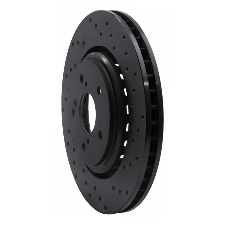 623-58026R Drilled Brake Rotor [Black], 2014-2020 Acura/Honda, Position: Front Right