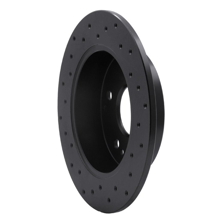 623-59026R Drilled Brake Rotor [Black], 1997-2006 Acura/Honda, Position: Rear Right