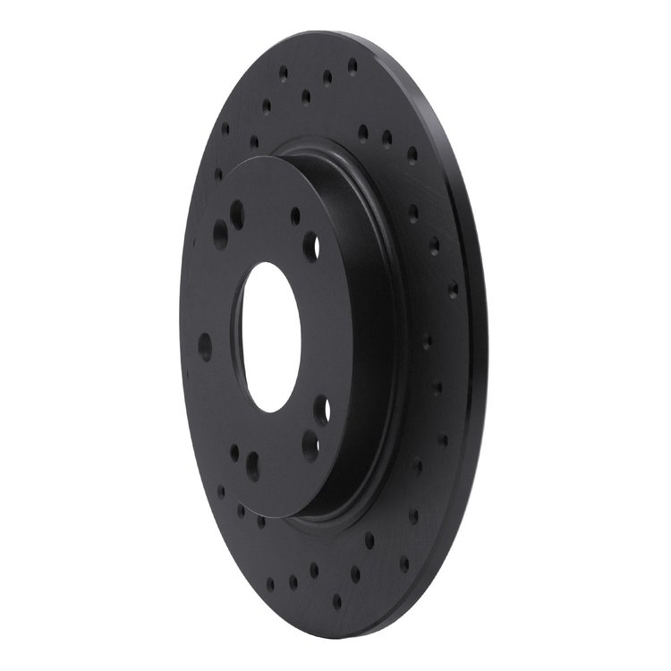 623-59035L Drilled Brake Rotor [Black], 2011-2015 Acura/Honda, Position: Rear Left