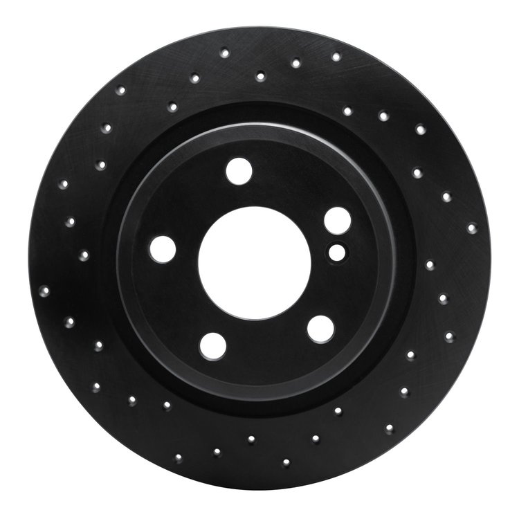 623-63107L Drilled Brake Rotor [Black], 2014-2020 Multiple Makes/Models, Position: Rear Left
