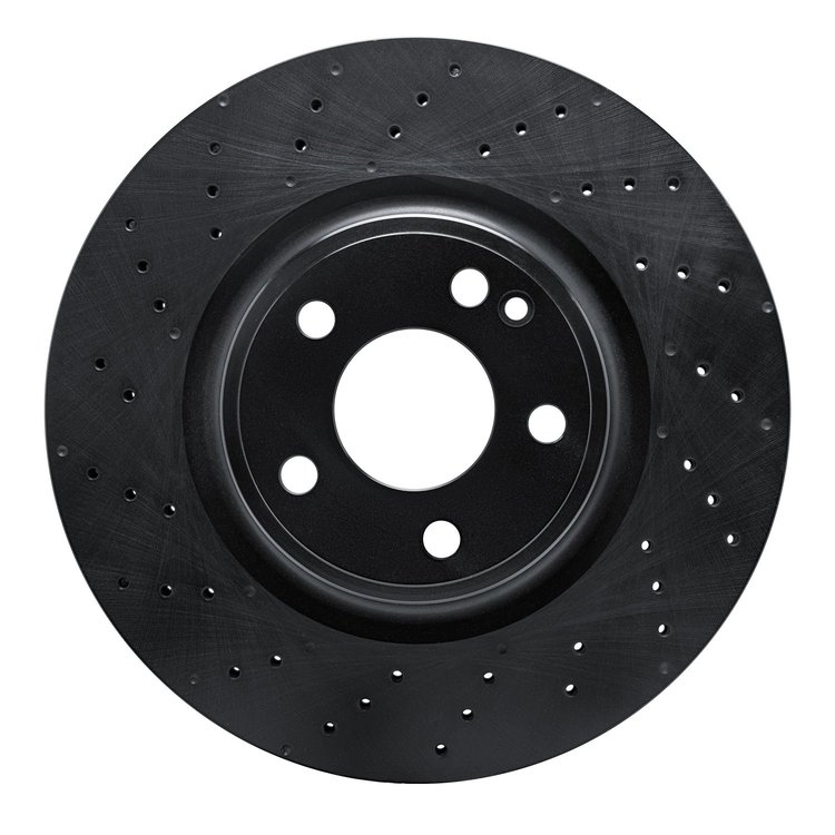 623-63108 Drilled Brake Rotor [Black], 2014-2020 Multiple Makes/Models, Position: Front