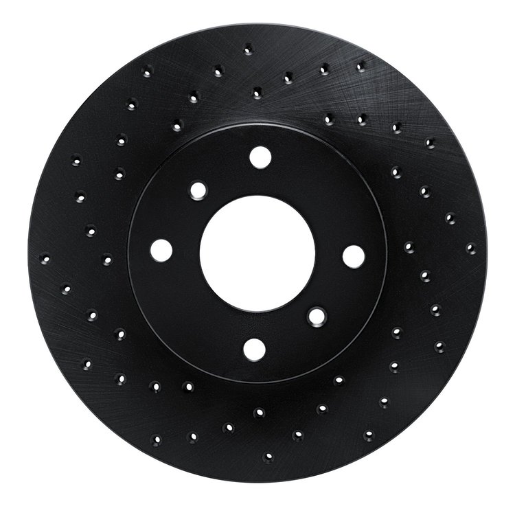 623-67040L Drilled Brake Rotor [Black], 1993-2006 Infiniti/Nissan, Position: Front Left