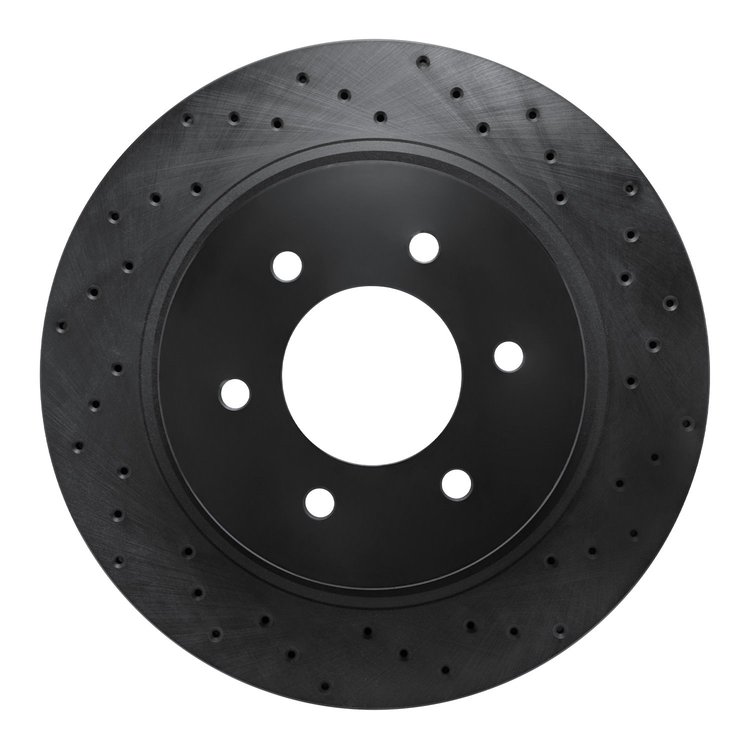 623-67108R Drilled Brake Rotor [Black], 2016-2021 Infiniti/Nissan, Position: Front Right