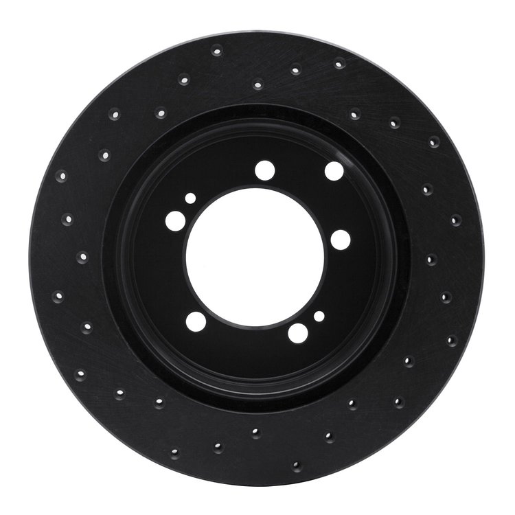 623-72029R Drilled Brake Rotor [Black], 1994-1995 Multiple Makes/Models, Position: Rear Right