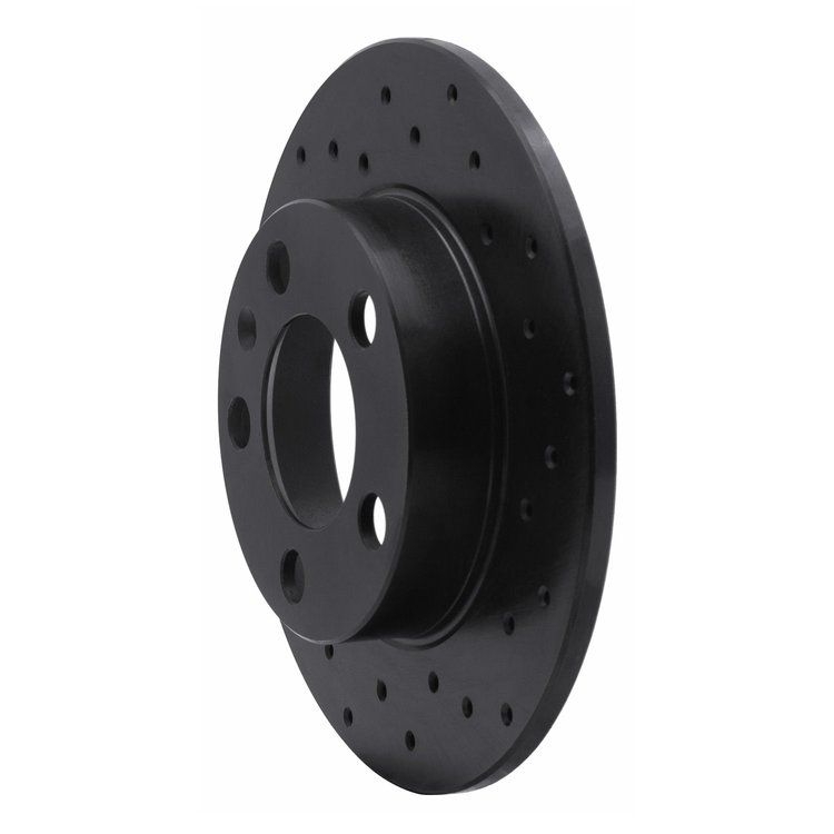 623-74019R Drilled Brake Rotor [Black], 1998-2020 Multiple Makes/Models, Position: Rear Right