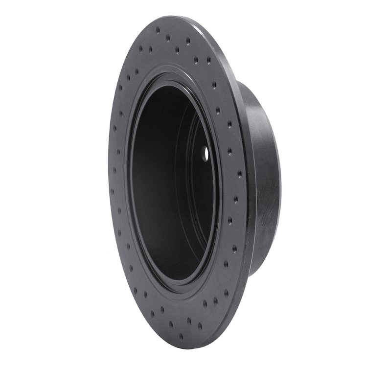 623-76065L Drilled Brake Rotor [Black], 1995-1999 Lexus/Toyota/Scion, Position: Rear Left