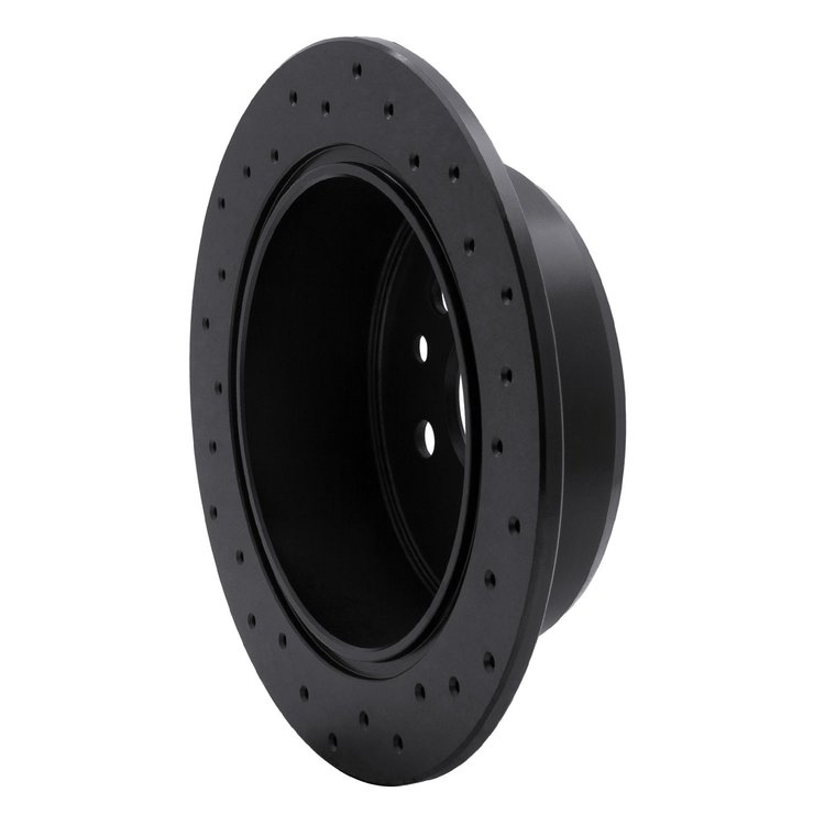 623-76066L Drilled Brake Rotor [Black], 1996-1999 Lexus/Toyota/Scion, Position: Rear Left