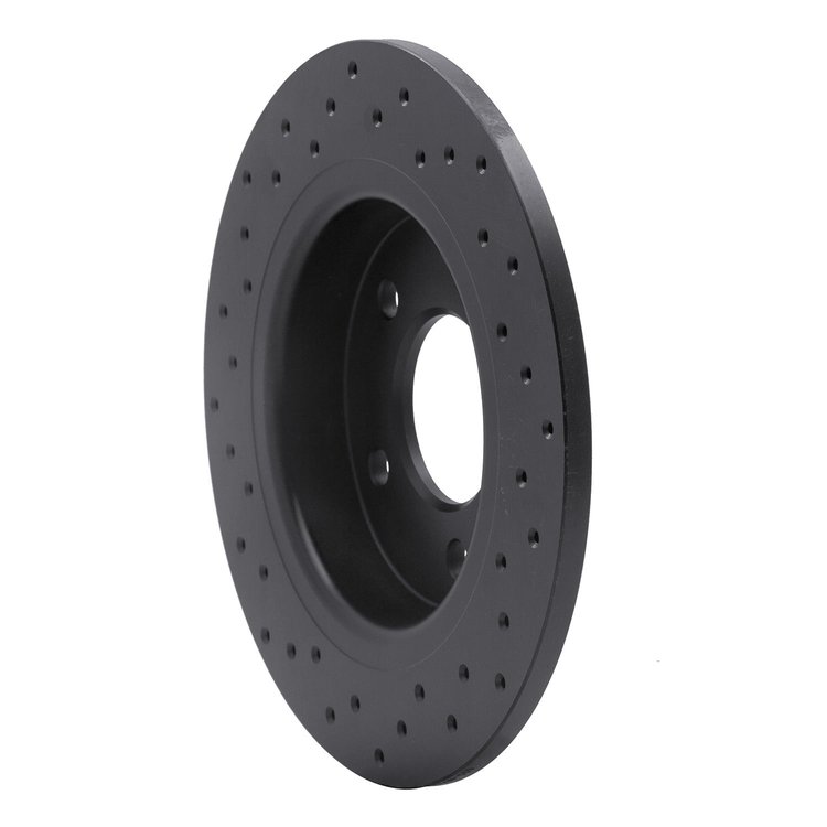 623-80040R Drilled Brake Rotor [Black], 2004-2013 Ford/Lincoln/Mercury/Mazda, Position: Rear Right