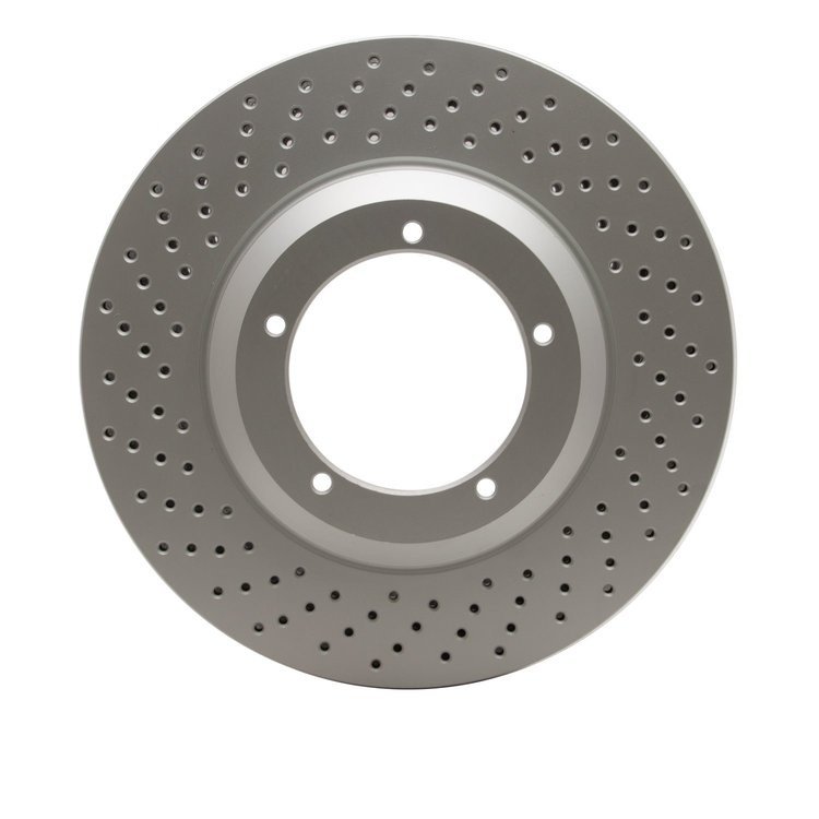 624-02013D GEOSPEC Drilled Rotor [Coated], 1982-1989 Porsche, Position: Left Front