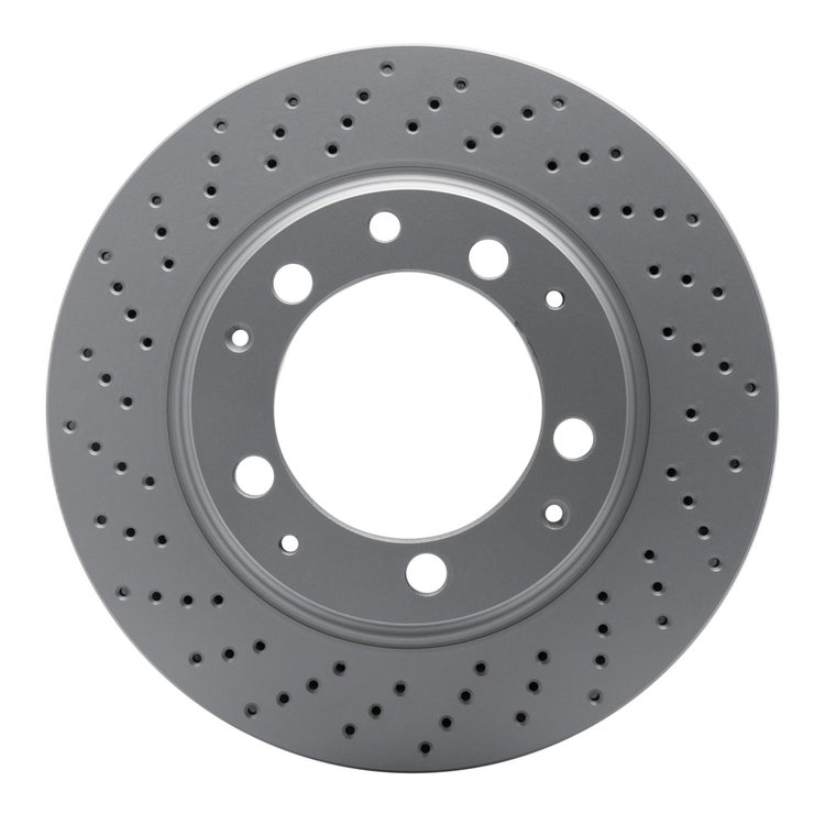 624-02015D GEOSPEC Drilled Rotor [Coated], 1978-1989 Porsche, Position: Rear Left